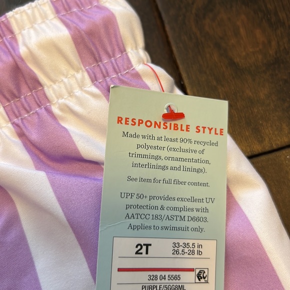 NWT Cat and Jack Toddler Boys Striped Swim Trunk Bundle! - Picture 4 of 7